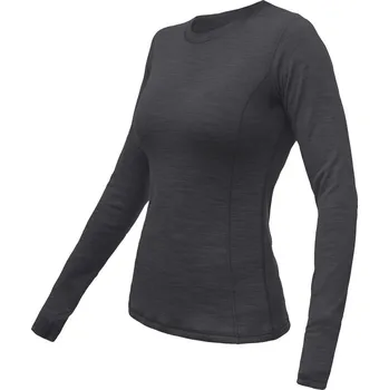 Dámské termoprádlo SENSOR MERINO BOLD dámské triko dl.rukáv anthracite gray XL