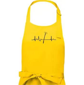 Kuchyňská zástěra EKG Pomlázka - Pánská zástěra na vaření - Univerzální velikost ( Žlutá )