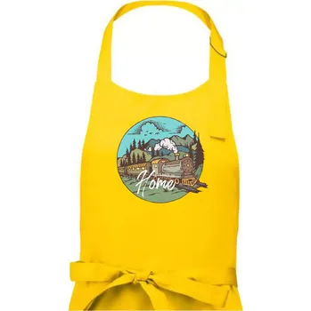 Kuchyňská zástěra Train back to home - Pánská zástěra na vaření - Univerzální velikost ( Žlutá )