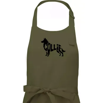 Kuchyňská zástěra Colie nápis v těle - Dámská zástěra na vaření - Univerzální velikost ( Khaki )