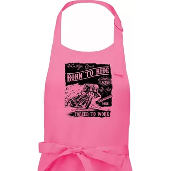 Kuchyňská zástěra Motorcycle Legend - Pánská zástěra na vaření - Univerzální velikost ( Růžová )
