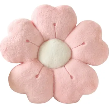 plyšák Plyšový polštář ve tvaru květiny 35 cm Dekorační polštář z bavlny a polyesteru Roztomilý podlahový polštář na židli, pohovku i matraci růžová