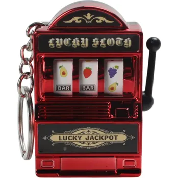 Přívěsek na klíče ve tvaru ovocného automatu Mini hračka Antistresová dekorace Roztomilý doplněk na batoh Dárek pro děti i dospělé červená
