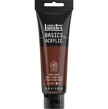 Výtvarná barva Liquitex Basics Umělecká barva akrylová, pálená sienna, 118 ml&nbsp;1046127