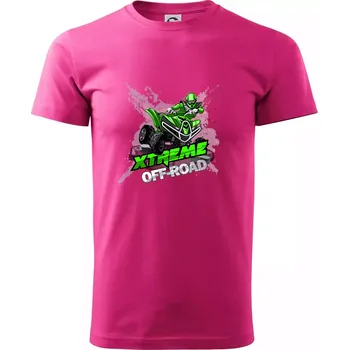 Pánská móda ATV čtyřkolka offroad XXX - Klasické pánské triko vyšší gramáže - S ( Purpurová )