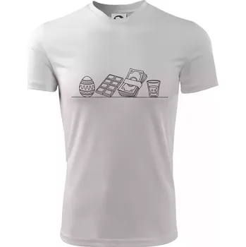 Evoluce velikonoc - koleda - Dětské triko sportovní (dresovina) - 158 cm/12 let ( Bílá )