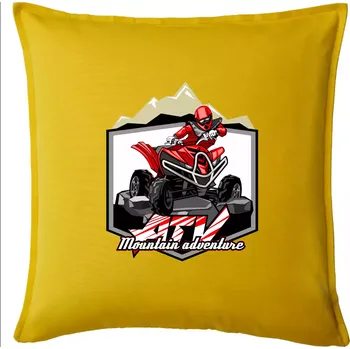 Polštář ATV čtyřkolka Mountain - Polštář 50x50 - 50x50 - Pouze potah ( Žlutá )