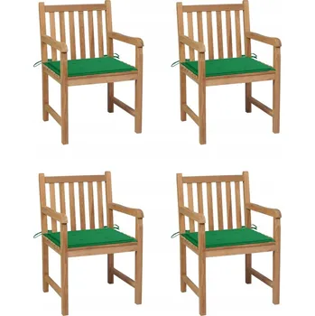 Zahradní židle VidaXL dřevo zelená