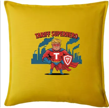 Polštář Tariff Superhero Trump - Polštář 50x50 - 50x50 - Pouze potah ( Žlutá )