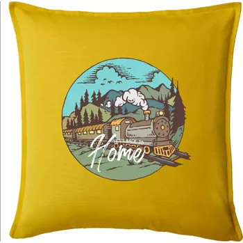 Polštář Train back to home - Polštář 50x50 - 50x50 - Pouze potah ( Žlutá )