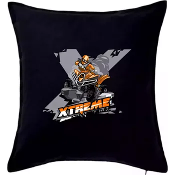 Polštář ATV čtyřkolka Xtreme oranžová - Polštář 50x50 - 50x50 - Pouze potah ( Černá )