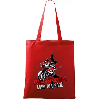 Nedalo se odolat, mám to v sobě silniční motorka - Taška bavlněná - 42 x 38 cm ( Červená )
