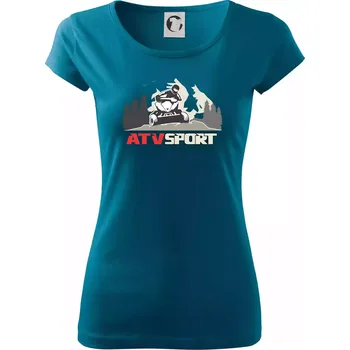 ATV čtyřkolka sport - Dámské triko Pure - 2XL ( Petrolejová )