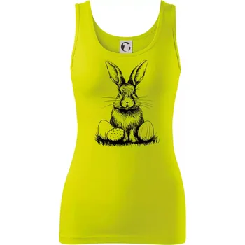 Dámské tričko Český velikonoční králík - Dámské tílko - L ( Limetková )