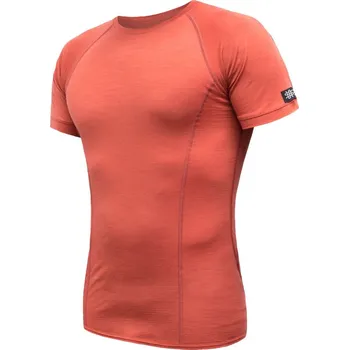 Pánské termoprádlo SENSOR MERINO ACTIVE pánské triko kr.rukáv terracotta L