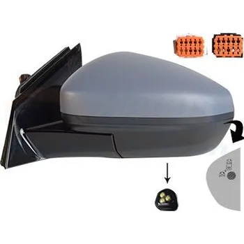 Auto zrcátko Vnější zpětné zrcátko VAN WEZEL 3729827