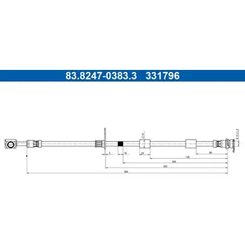Brzdová hadice Brzdová hadice ATE 83.8247-0383.3