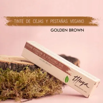 Barva na řasy a obočí Thuya Veganská Barva na obočí a řasy s arganem a aloe vera Vegan Golden Brown -