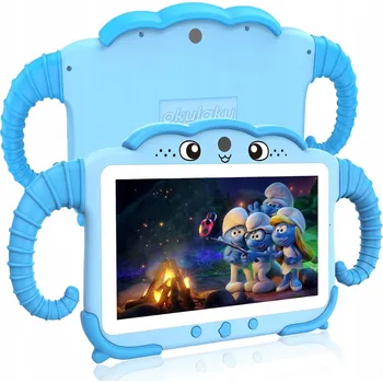 Tablet Tablet OKULAKU pro děti, grafický, na kreslení, vzdělávací 7" 2 GB / 32 GB modrý