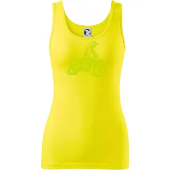 Dámské tričko Crosska zelená - Dámské tílko - S ( Citrónová )