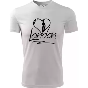 Pánská móda London Love - Pánské triko Fantasy sportovní (dresovina) - M ( Bílá )