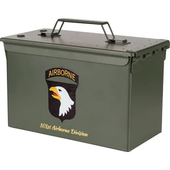 Úložný box Muniční bedna Cal.50mm 101st Airborne Division zelená
