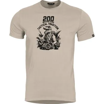 Pánské oblečení Pentagon pánské triko T-REX, khaki - M