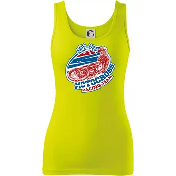 Motocross racing team - Dámské tílko - L ( Limetková )