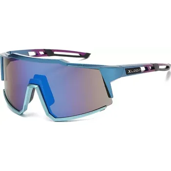 Xloop SHIELD WRAP Cyklistické sportovní sluneční brýle Modré - Barva Modrá