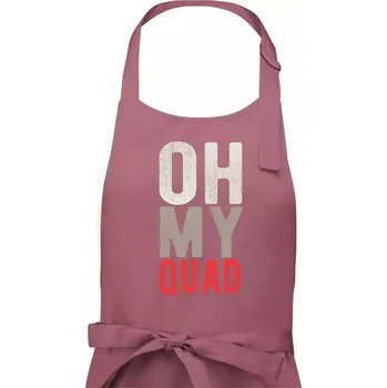 Kuchyňská zástěra OH my Quad - Pánská zástěra na vaření - Univerzální velikost ( Starorůžová )