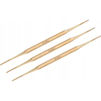 Aba Group Úhlový Pilník - zlatý, 14,5 cm (1289), sada 3 ks