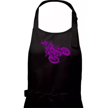 Kuchyňská zástěra Crosska fialová - Pánská zástěra na vaření - Univerzální velikost ( Černá )