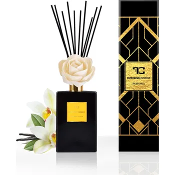 Aroma difuzér FLEUR DE VANILLE | XL difuzér s FLOW květinou & tyčinkami | PARFUMIA® | 500 ml Dedra