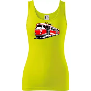 Dámské tričko Tramvaj T3R barevná - Dámské tílko - 2XL ( Limetková )