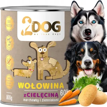 Krmivo pro psa Vlhké krmivo pro psa HOVĚZÍ + TELECÍ 800g MONOPROTEINOVÉ HYPOALERGENNÍ