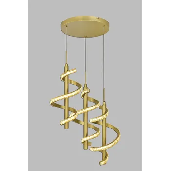 Závěsné stropní svítidlo do obýváku, jídelny, kuchyně AVIANO CLARET Zlatá Matná