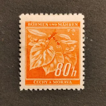 Poštovní známka Známka Protektorát Č.a M., 80H, Pof.55*