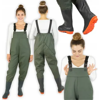 Pracovní obuv Rybářské broďáky gumové pánské velikost 45, kalhoty do pasu pracovní ochranné