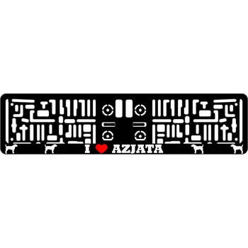 autokoberec Rámeček pod registrační značku pes čistokrevný Asiat 2 ks