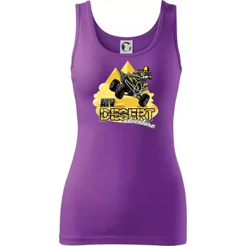 Dámské tričko ATV čtyřkolka desert adventure - Dámské tílko - XS ( Fialová )