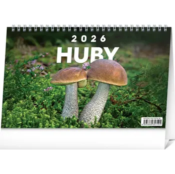Kalendář NOTIQUE Stolový kalendár Huby 2026, 23,1 x 14,5 cm