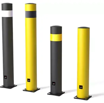 Plotový sloupek Žlutý ochranný flexibilní sloupek LIGHT - průměr 12,5 cm, výška 100 cm