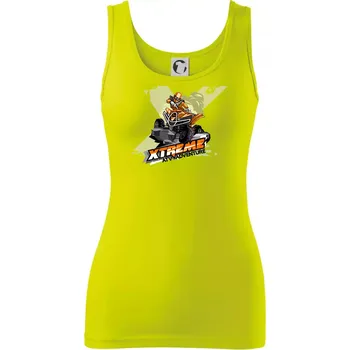 Dámské tričko ATV čtyřkolka Xtreme oranžová - Dámské tílko - L ( Limetková )