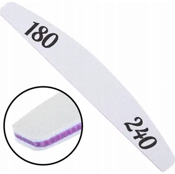 Profesionální Pilník Na Nehty ALLEPAZNOKCIE Loďka Půlměsíc 180/240