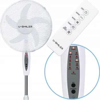 Domácí ventilátor Podlahový ventilátor U-SMILER KMDW107 bílý