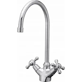 Vodovodní baterie Stojánková kuchyňská baterie Cooke & Lewis, stříbrná