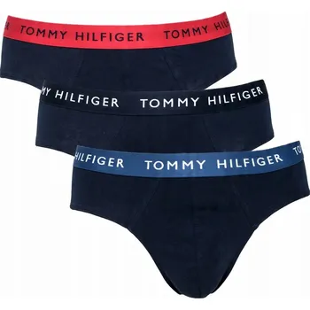 Slipy TOMMY HILFIGER pánské slipy 3-pack, tmavě modré, S