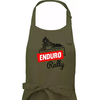Kuchyňská zástěra Enduro rally - Pánská zástěra na vaření - Univerzální velikost ( Khaki )
