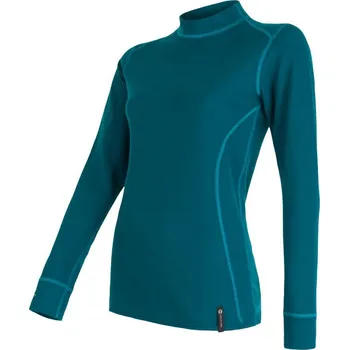 Dámské oblečení SENSOR DOUBLE FACE dámské triko dl.rukáv safír M