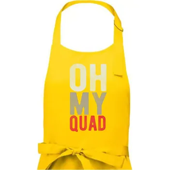 Kuchyňská zástěra OH my Quad - Pánská zástěra na vaření - Univerzální velikost ( Žlutá )